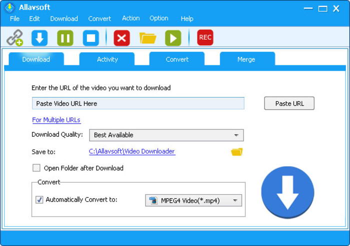 Convertidor de descarga de video Allavsoft