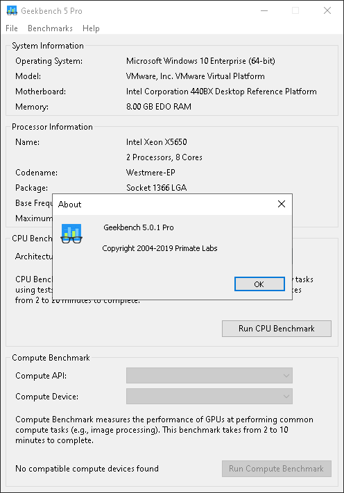 pantalla geekbench