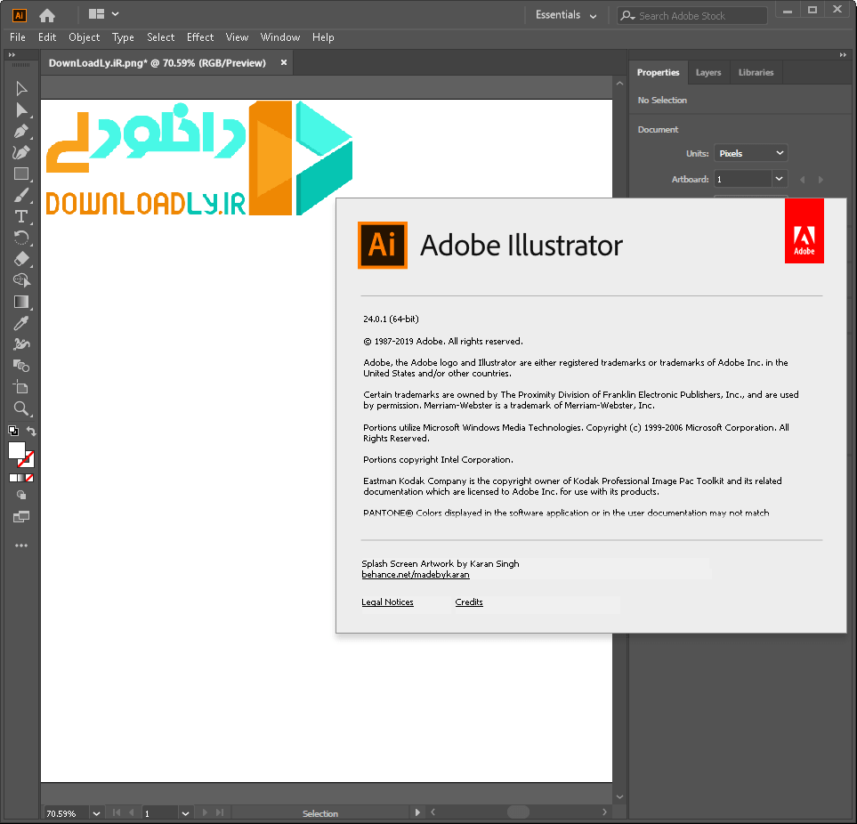 captura de pantalla de adobe illustrator