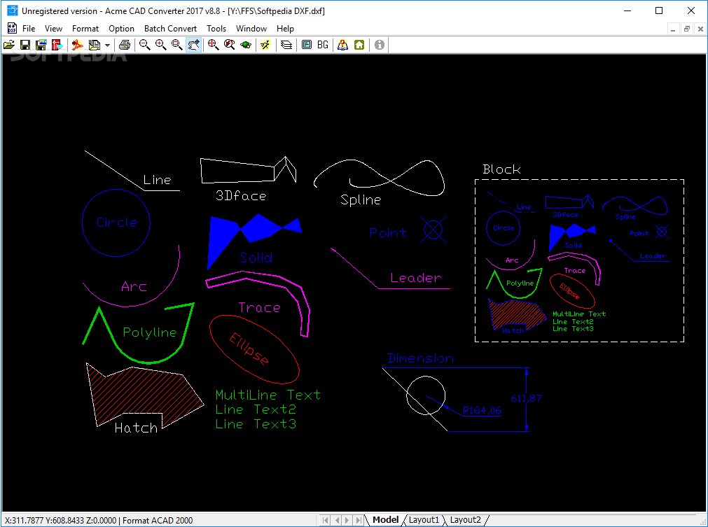 convertidor acme cad