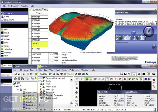 Simulación de Schlumberger ECLIPSE