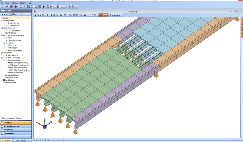 Diseño de puente estructural de Autodesk