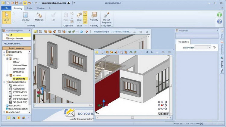 Edificio 3D Arquitectónico BIM Diseño