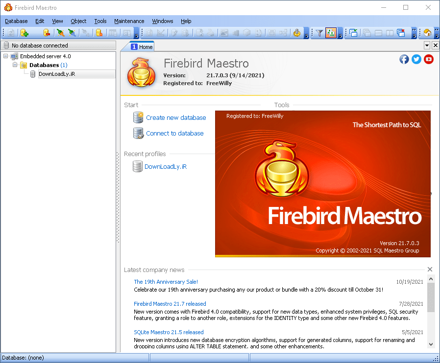 Captura de pantalla de Firebird Maestro