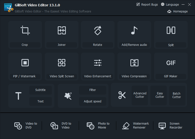 Captura de pantalla de Gillisoft Video Editor