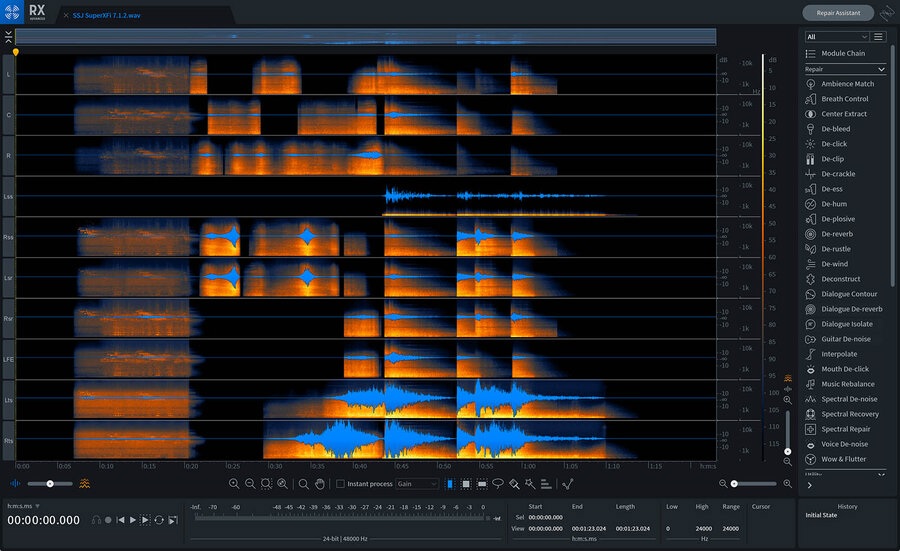 Editor de audio iZotope RX