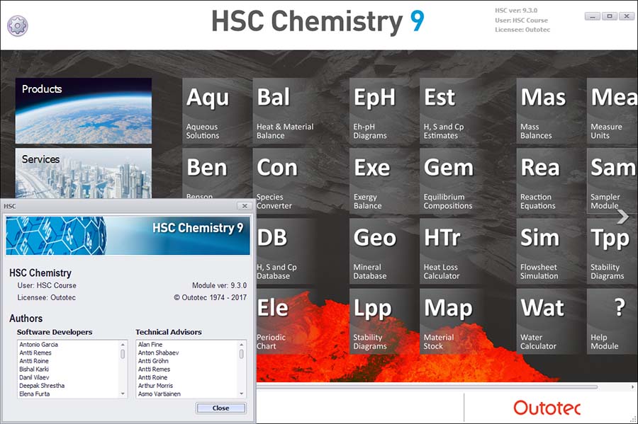 captura de pantalla de química hsc