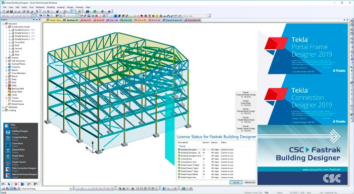 Tekla Portal Frame Designer y Tekla Connection Designer