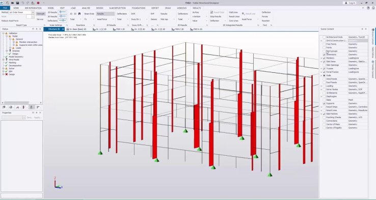 Materiales de diseño estructural de Tekla